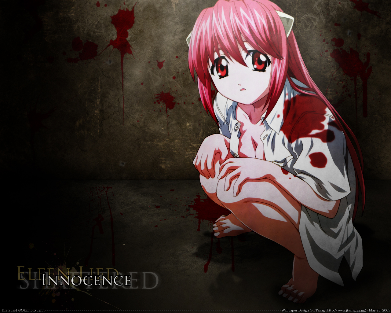 blood elfen lied lucy (elfen lied) Anime